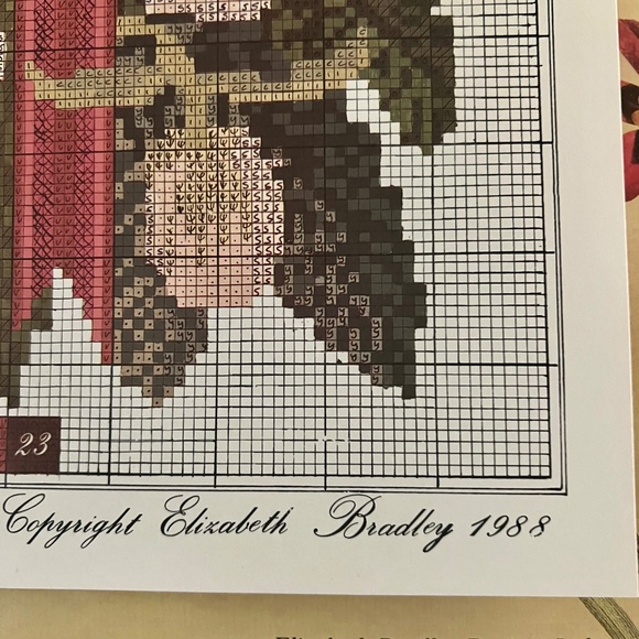 Rare Vintage 1988 Elizabeth Bradley Needlepoint Kit Victorian Flowers Winter NEW - Picture 5 of 11